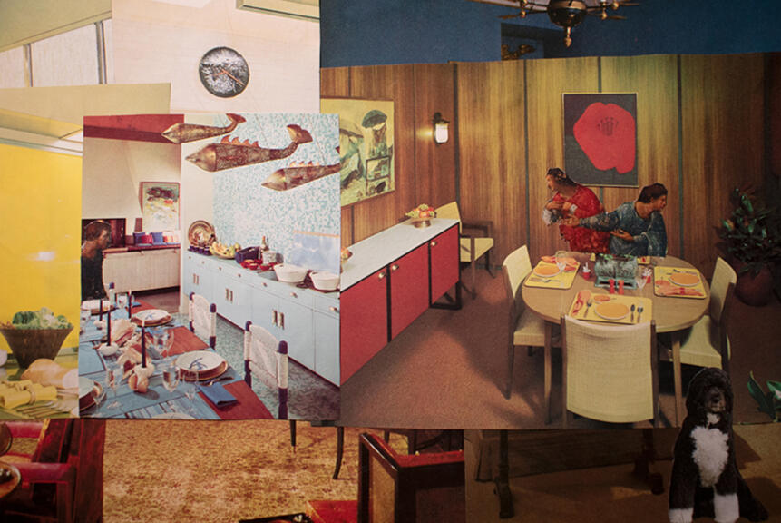 "I'm feeling brown & blue" 16x20in acrylic on canvas